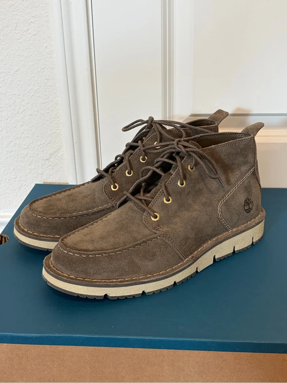 Timberland Men’s Brown Suede Chukka Ankle Boots Lace-Up Size 9.5 TB0A5YGY901